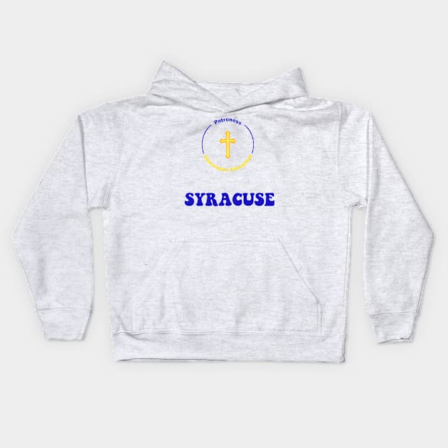 SYRACUSE PATRON SAINT Kids Hoodie by CITY PATRON SAINTS